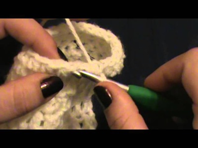 Crochet fingerless gloves part 5