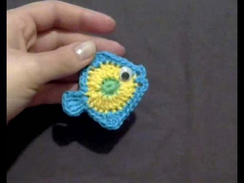 Crochet Fish Applique (english tutorial)