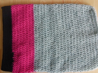 Crochet laptop sleeve. notebook bag - lefty tutorial