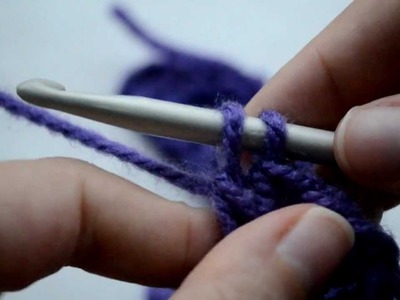 Crochet Lessons  - How to work the ripple a.k.a. the weave stitch - Part 4