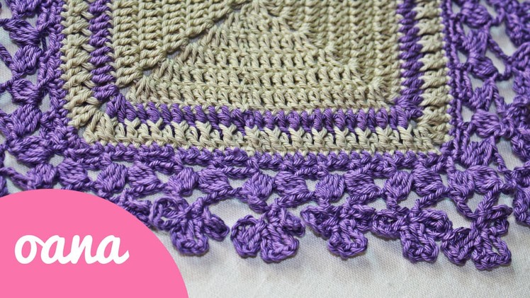 Crochet trefoil border