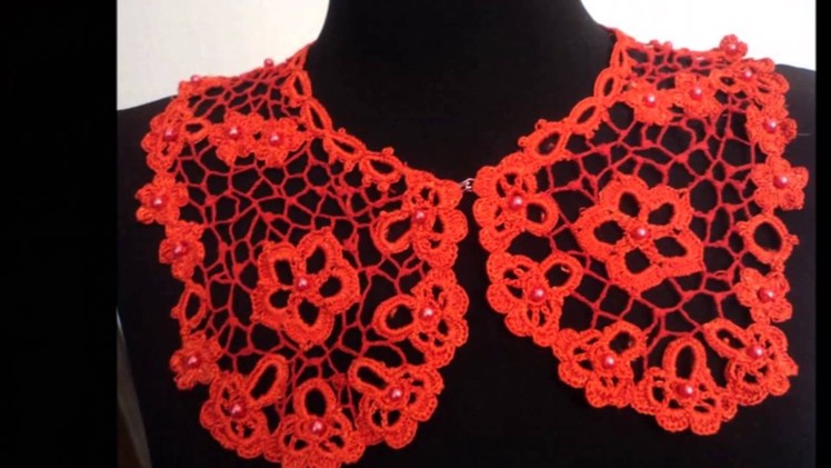 Cuellos decorativos  tejidos a crochet