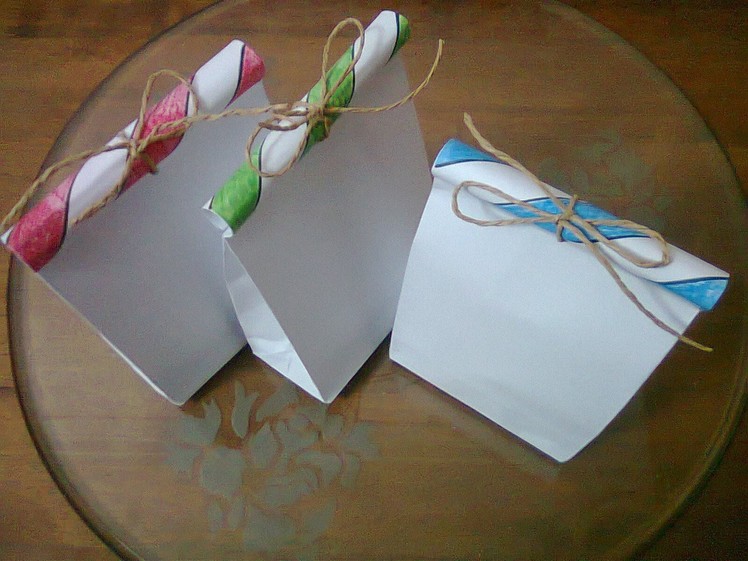 DIY : #3 Cute Paper Bags For Gift ♥