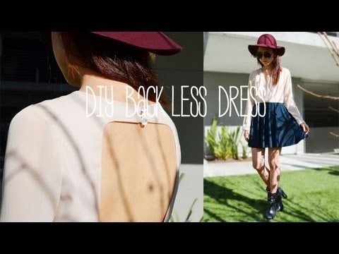 DIY Backless Dress (Ft. Lookunderhere)