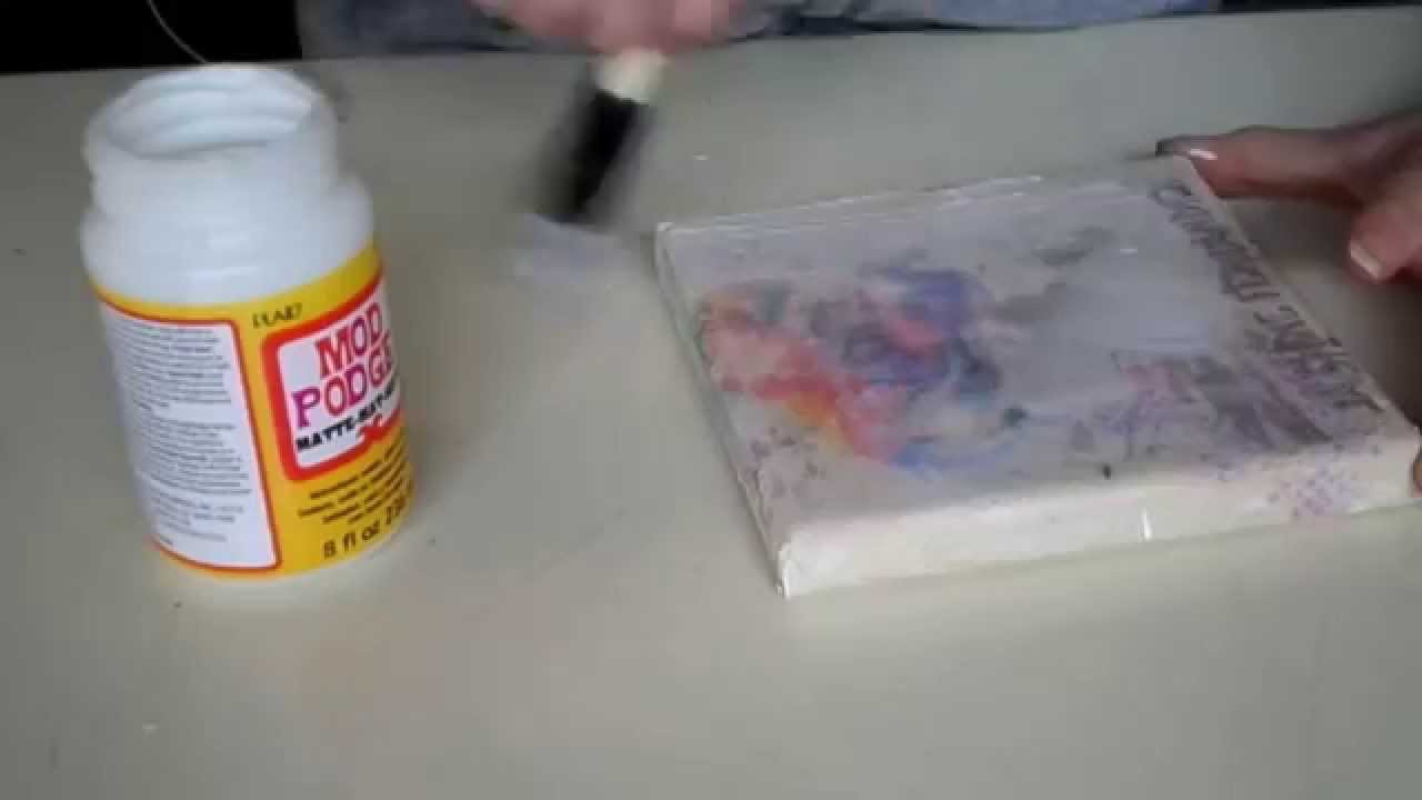 Diy Canvas Picture Transfer Using Gel Medium