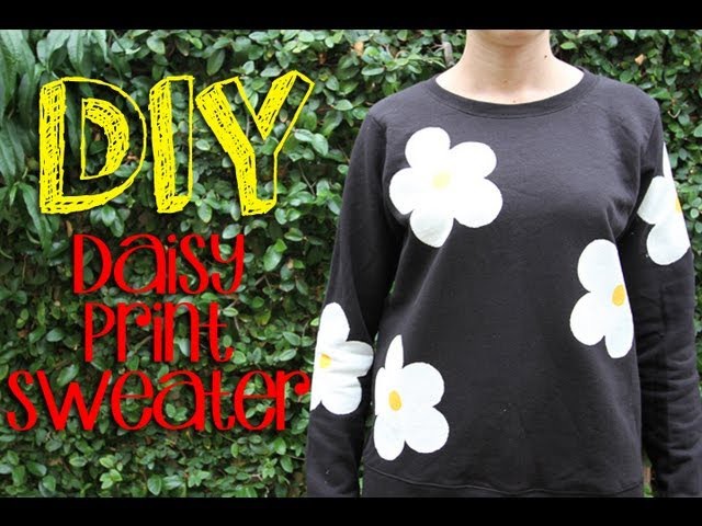 DIY Daisy Print Sweater