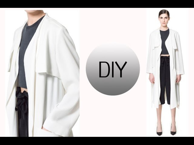 DIY FALL ESSENTIAL.  HOW TO MAKE A TRENCH COAT