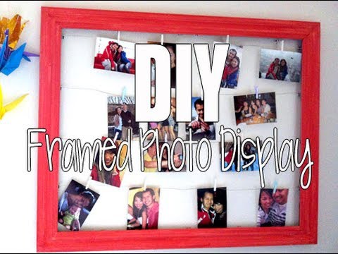DIY: Framed Photo Display