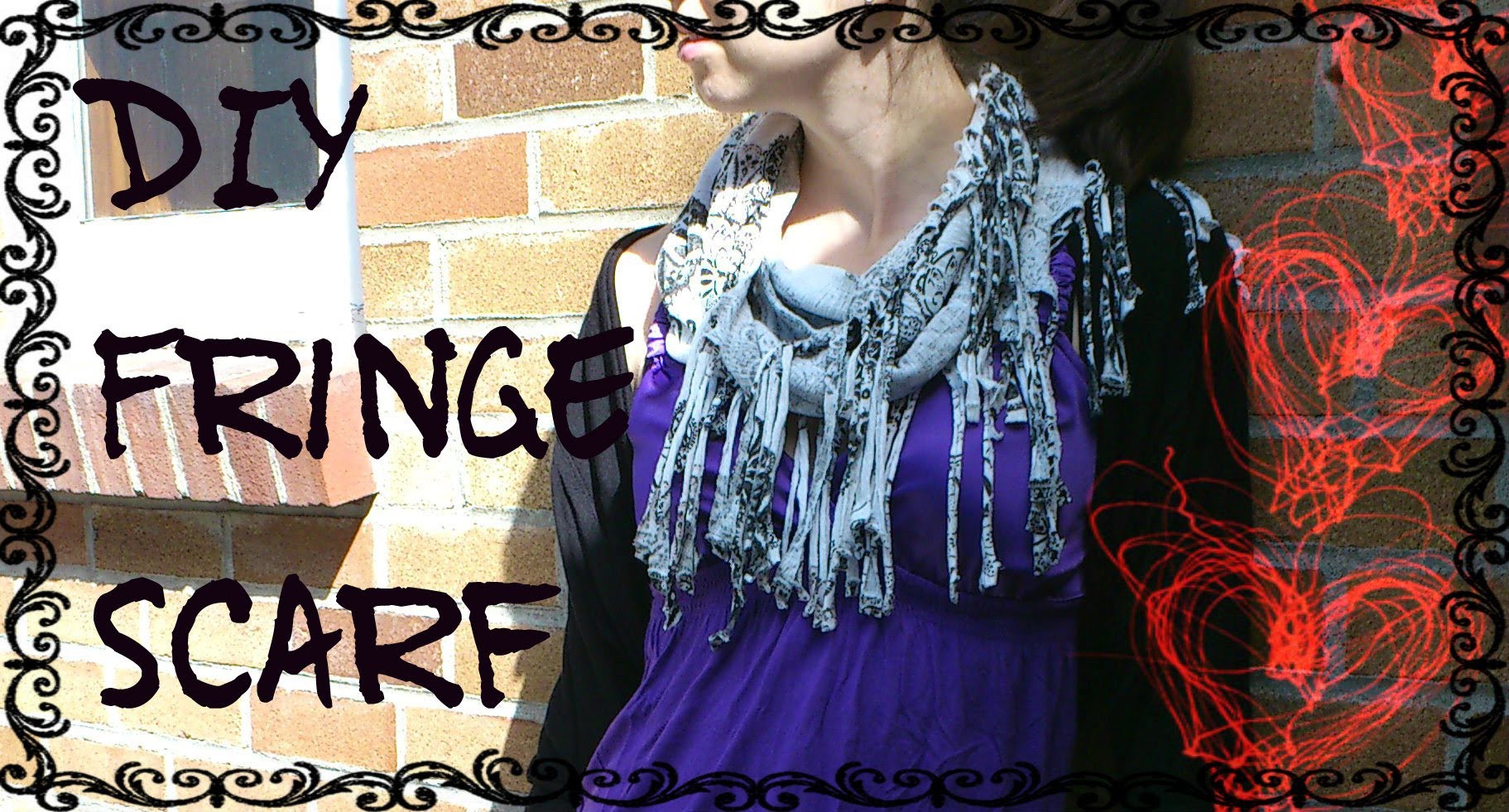 DIY Fringe Infinity Scarf (No Sewing!) | Make a Scarf from an Old Top or T-Shirt