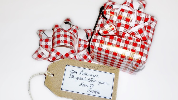 DIY - Gift Bow * Matching Wrapping Paper *
