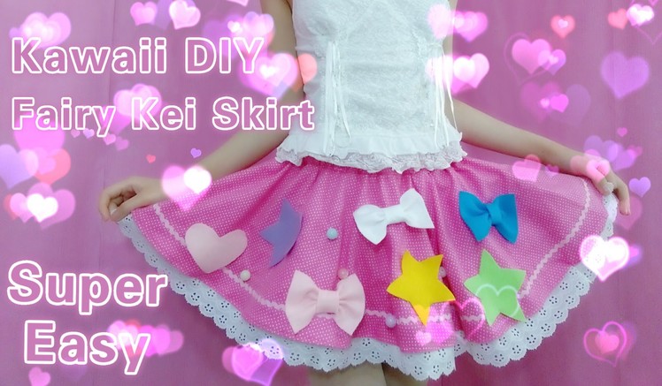 DIY - How to Make a Cute Fairy Kei Skirt(Easy)