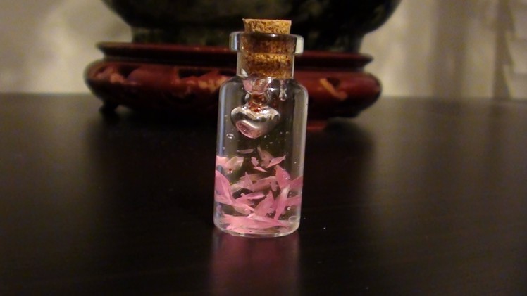 DIY Miniature Love Petals Bottle