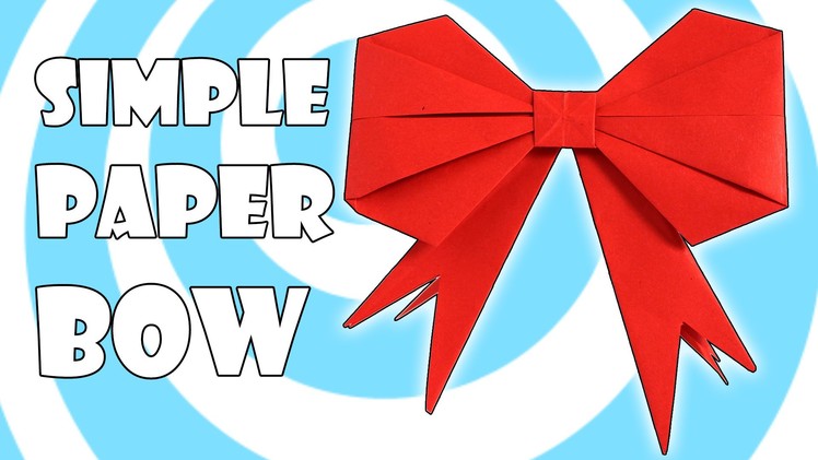 DIY: Simple Origami Gift Bow. Ribbon Instructions