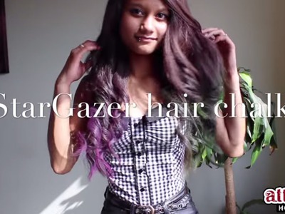 DIY StarGazer hair chalk tutorial, kleur je haar met haar krijt.