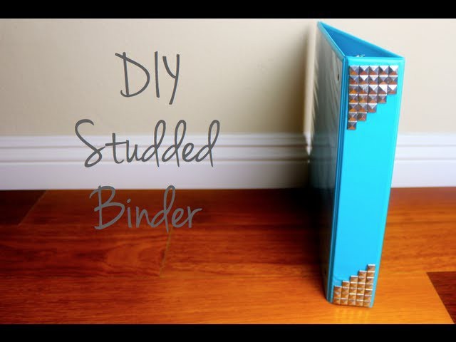 DIY Studded Binder