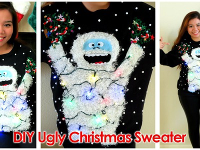 DIY: Ugly Christmas Sweater 2014 (Abominable Snowmonster) 