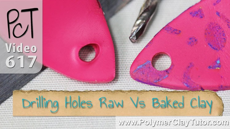 Drilling or Piercing Holes in Polymer Clay (Raw Vs Baked)