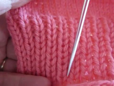 "Dry blocking" uneven ribbing, a quick little knitting trick