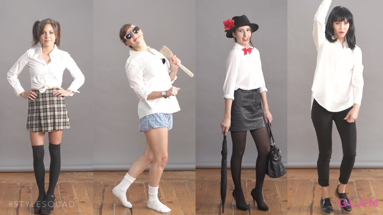Effortless DIY Halloween Costumes Using a White Button-Down | Style Squad