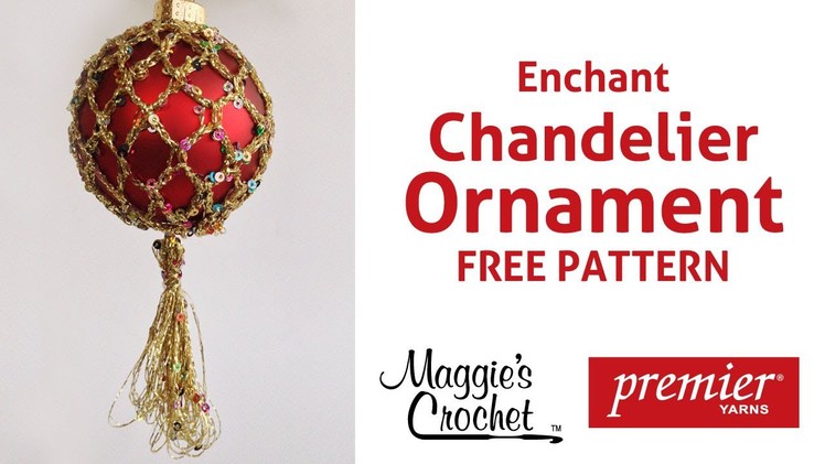 Enchant Christmas Ornament Free Crochet Pattern - Right Handed