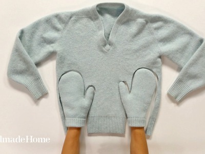 Felted-Sweater Hand Mittens - Handmade Home - Martha Stewart