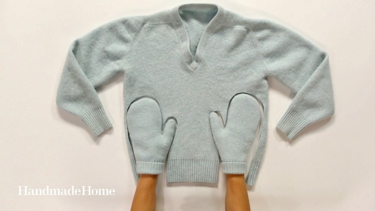 Felted-Sweater Hand Mittens - Handmade Home - Martha Stewart