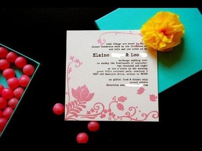 Gocco Tutorial: DIY Wedding Invitation Paper & Napkin (How to Gocco PG 5: Screen Printing)