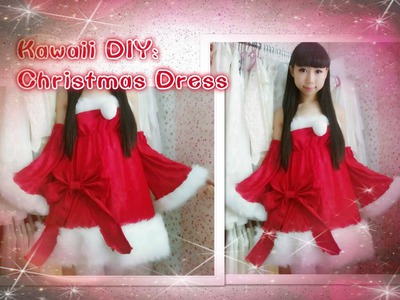 Holiday DIY: How to Make Cute Santa Christmas Dress Inspired by luka megurine