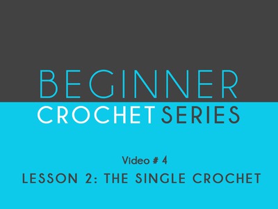 How To Crochet: Beginner Crochet Series Lesson 2 The Single Crochet