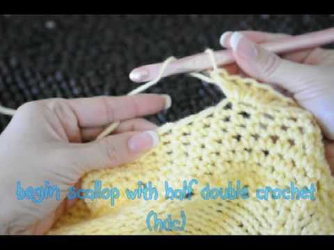 How to Crochet Picot & Scallop Border - Oodles of Poodles #15