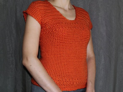 How to crochet short-sleeve women's sweater - video tutorial with detailed instructions