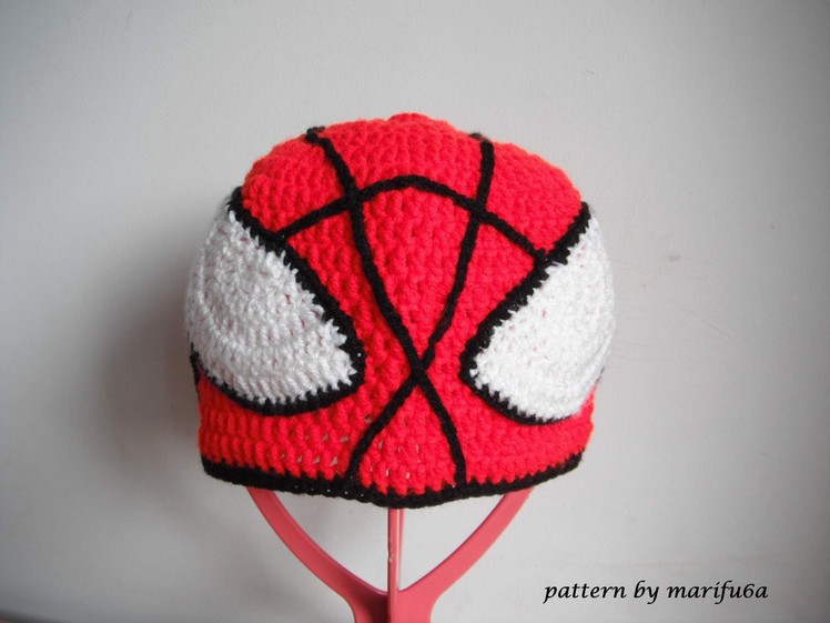 How to crochet spider man hat all sizes by marifu6a free pattern tutorial