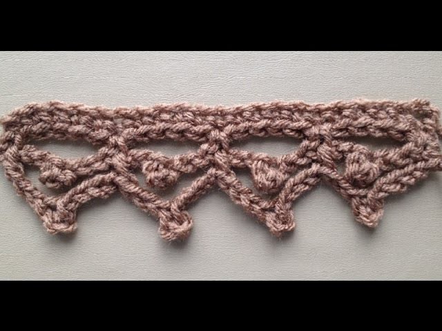 How to Crochet the Edge.Border Stitch Pattern #1 by ThePatterfamily