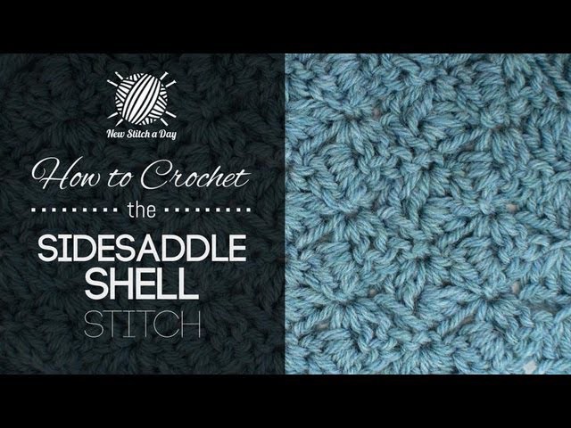 How to Crochet the Sidesaddle Shell Stitch