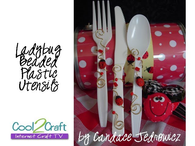 How to Decorate Plastic Utensils with Beads and Wire by Candace Jedrowicz