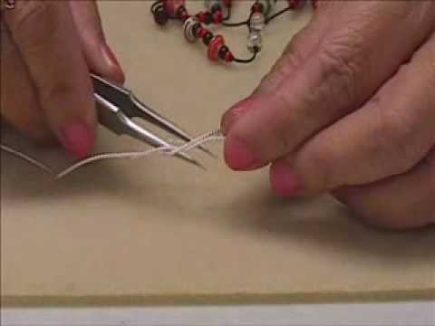 How To Knot With Paper Beads-1