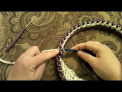 How to Loom Knit: Visor for Newsboy Hat 48 peg loom