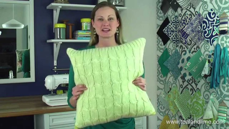 How to Make an Easy Sweater Pillow Cover