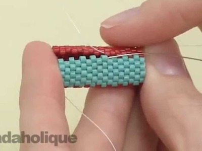 How to Zip Up Peyote Stitch with a Seamless Join