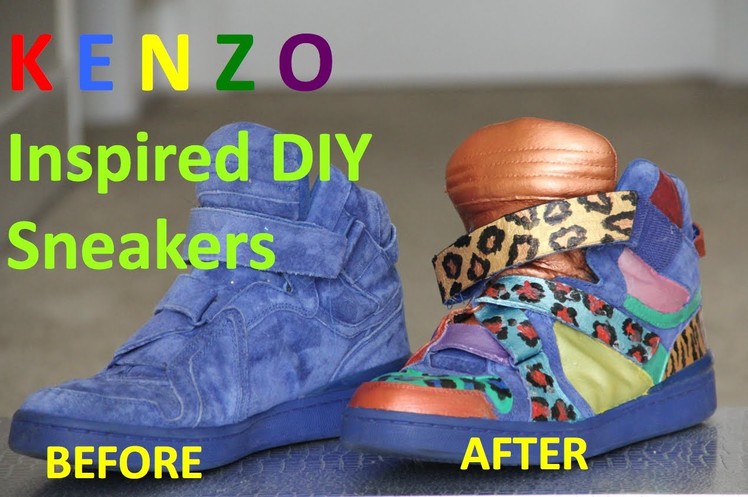 K E N Z O Inspired DIY Sneakers | INSTAGRAM @urbanicon