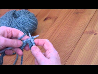 Knit Stitch - Continental Method