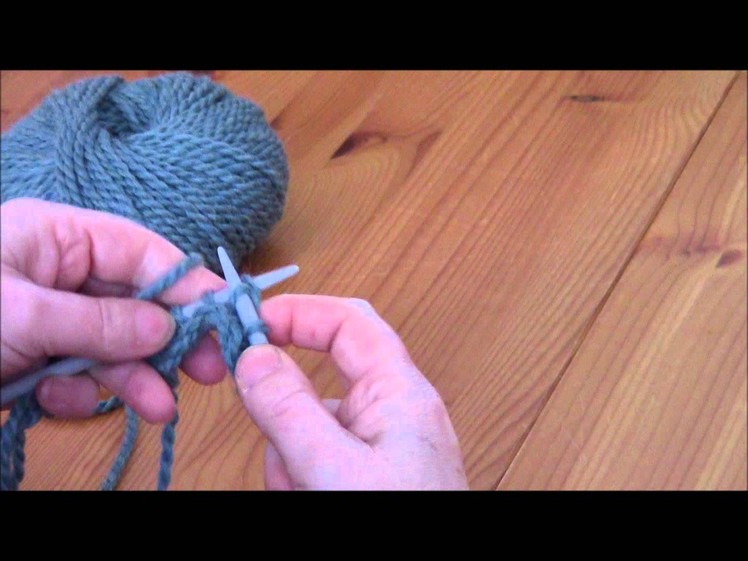 Knit Stitch - Continental Method
