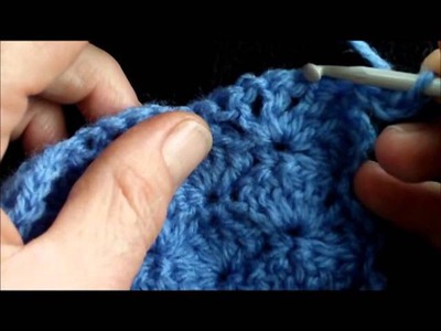 Lacy crochet shell stitch - tutorial