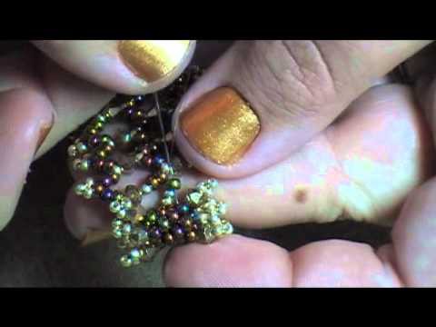 Lacy Spiky Bracelet Part 2 (Net Stitch)