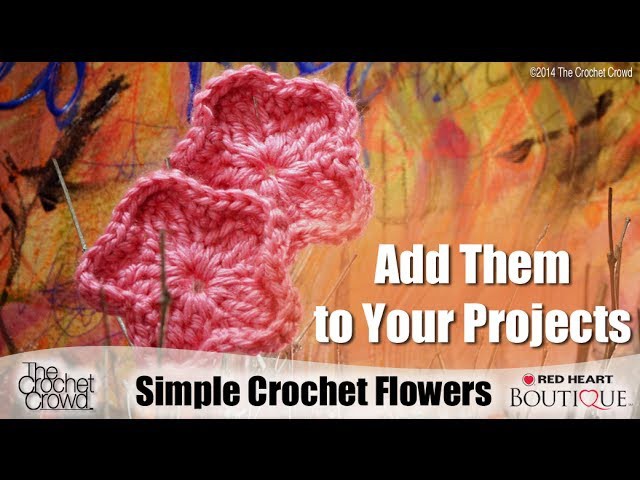 Learn How to Crochet Simple Flowers with Mikey from The Crochet Crowd