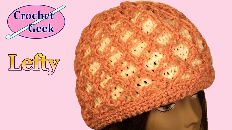 Left Hand crochet Knot Stitch Hat Cover Crochet Geek