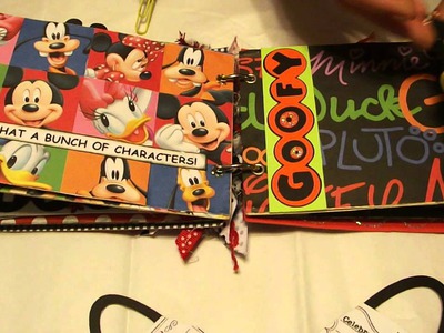 Mickey Minnie Mouse Disney World Magical Moments File Folder Mini Album Scrapbook