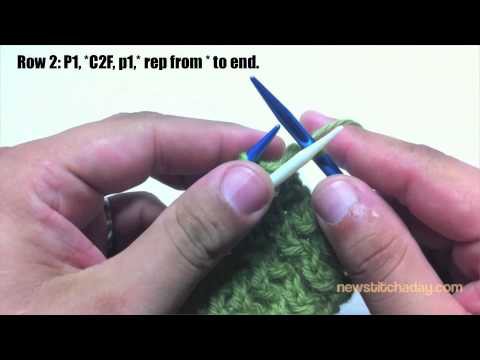 New Stitch A Day: How to Knit The Wavy Rib Stitch