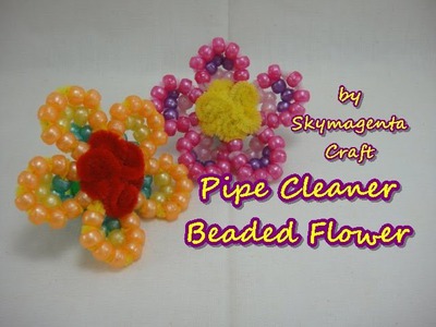 Pipe Cleaner Craft - Beaded Flower