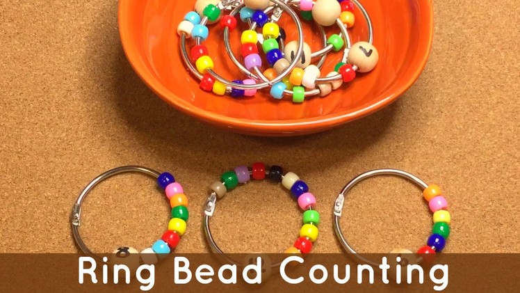 Ring Bead Counting Math Activity For Preschool and Kindergarten